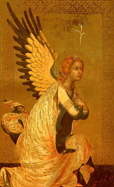 The Angel of the Annunciation, Simone Martini